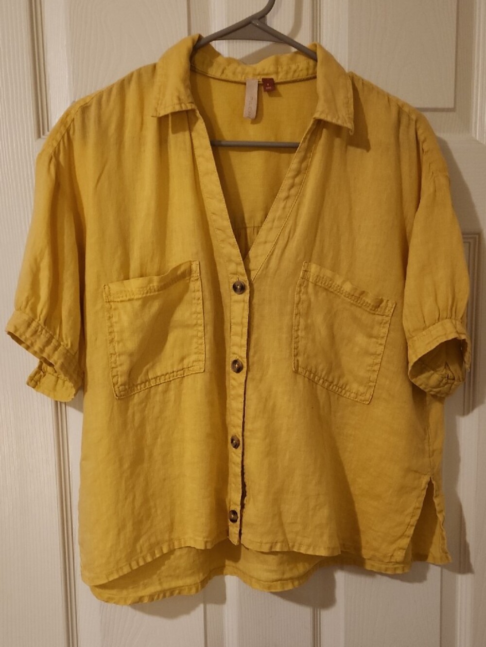 Pilcro Women's 100% Linen Blouse Sz S